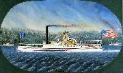 James Bard Confidence, Hudson River steamboat built 1849, later transferred to California